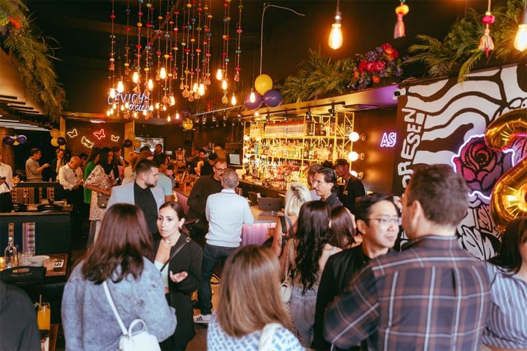 Invités lors d’un événement privé chez Barranco